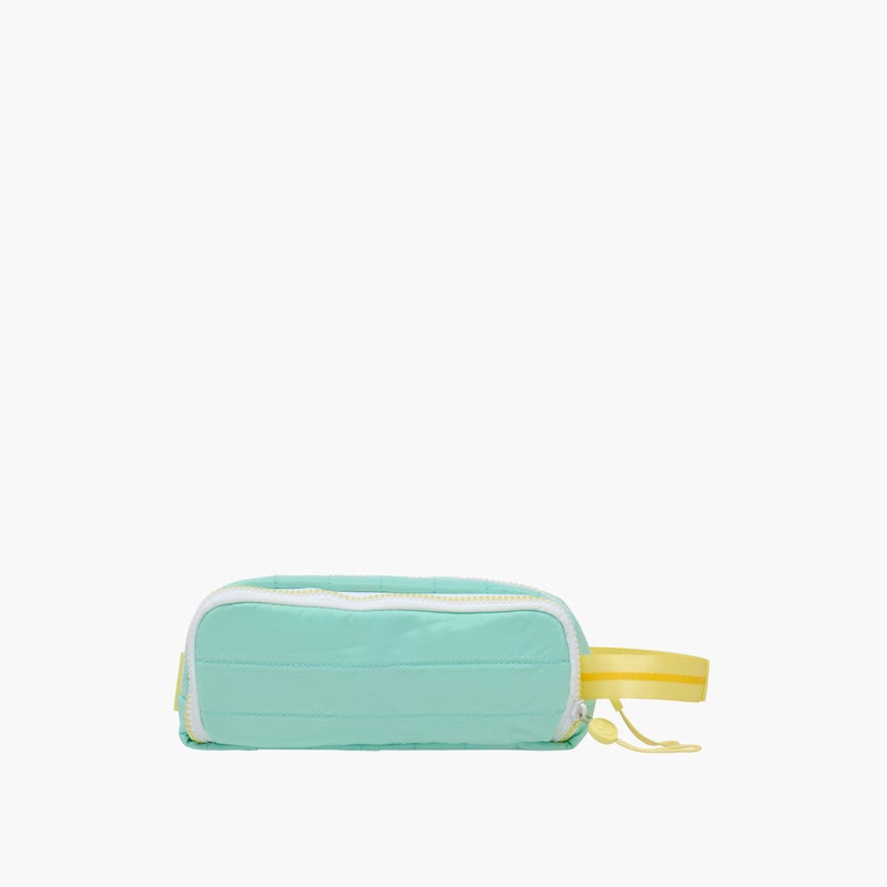 Mayfair Pouch - smile It Mint-3 Compartment (Nylon) Mint & Yellow \ 22X9X5 - Image 3